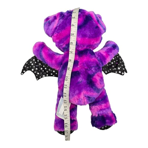 Build A Bear BABW Purple Black Starry Night Vampire Bat Plush 17" Halloween - Picture 10 of 11